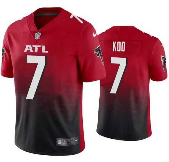 Men & Women & Youth Atlanta Falcons #7 Younghoe Koo Red Black Vapor Untouchable Limited Stitched Jersey->atlanta falcons->NFL Jersey
